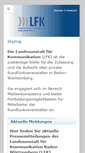 Mobile Screenshot of lfk.de